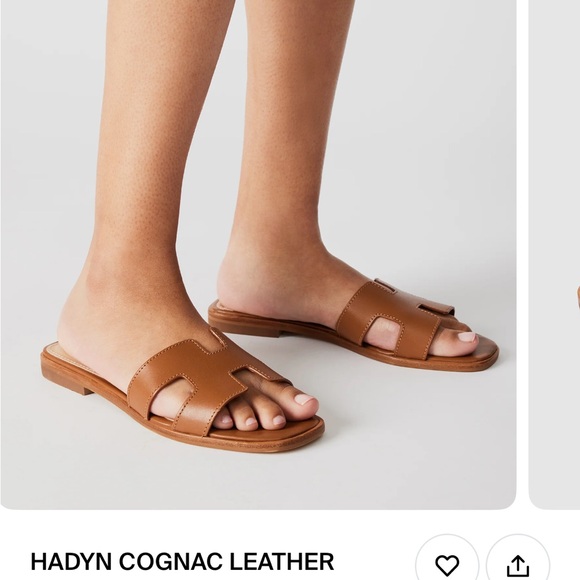 Steve Madden Hadyn Cognac Leather Sandal size 8.5 - Picture 4 of 5